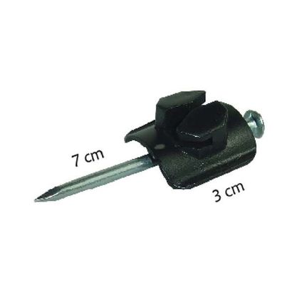 4mm Nagel auf des Isolator-70mm kleiner Nagel-elektrischem Zaun Insulators Längen-des Schwarz-pp.