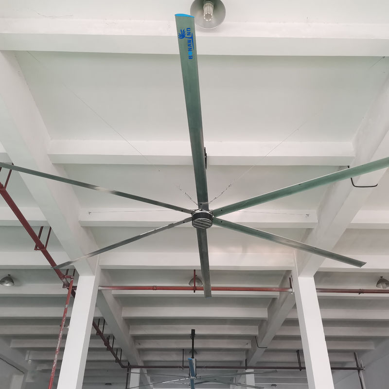 24 Fuß Industrie-Deckenventilator mit bürstenlosem EC-Motor mit Außenläufer-Permanentmagnet