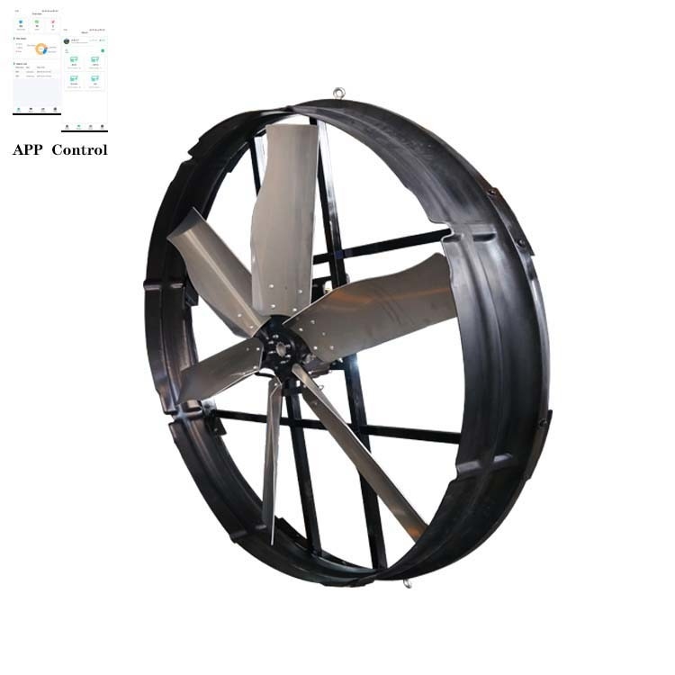 Ein leistungsfähiger Ventilator ist speziell für Ventilatoren mit einem Durchmesser von 1830 mm und einem Luftvolumen von 120000 m3/h entwickelt.