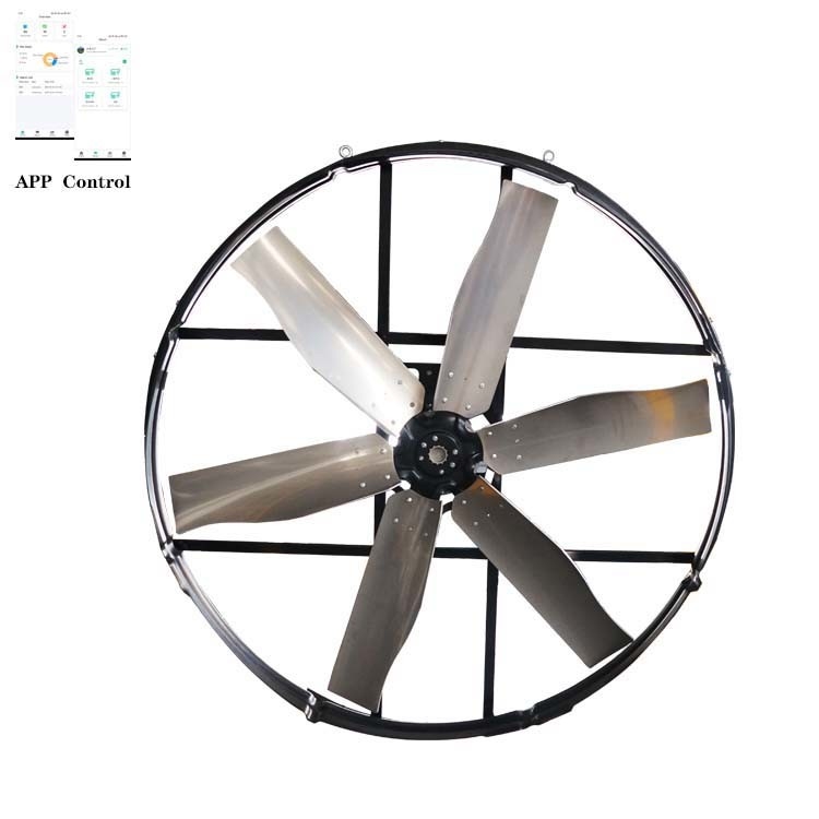 Kraft-Industrieauspuffventilator mit 2000 Watt Eingang 345 r/min Drehgeschwindigkeit 20%-100% Geschwindigkeitsregelung