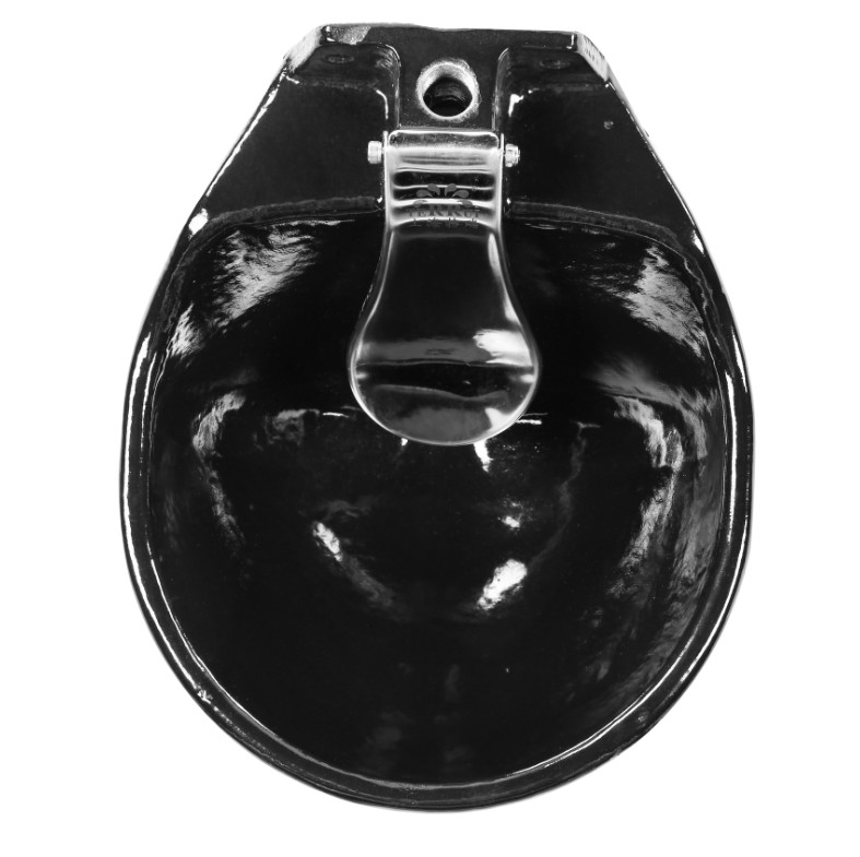 Stylische schwarze Wasserschüssel mit einer großzügigen Kapazität von 1,7 Liter und einem Gewicht von 4,7 kg