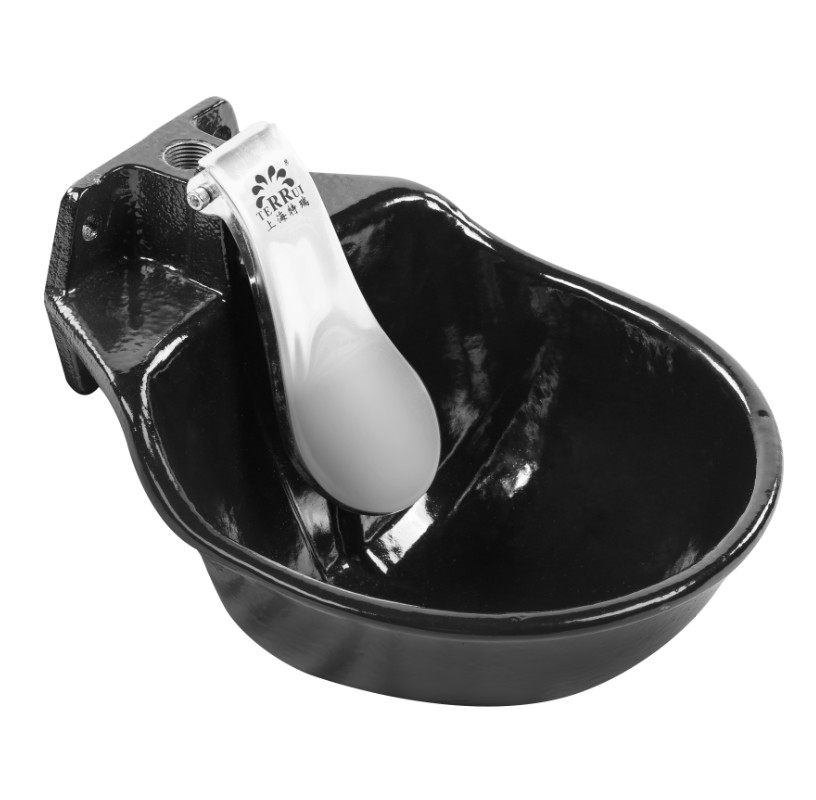 Stylische schwarze Wasserschüssel mit einer großzügigen Kapazität von 1,7 Liter und einem Gewicht von 4,7 kg