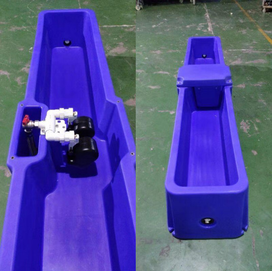 Temperaturgesteuerte blaue Automatikwasserbereiter für Vieh mit eingebauter Temperaturregelung