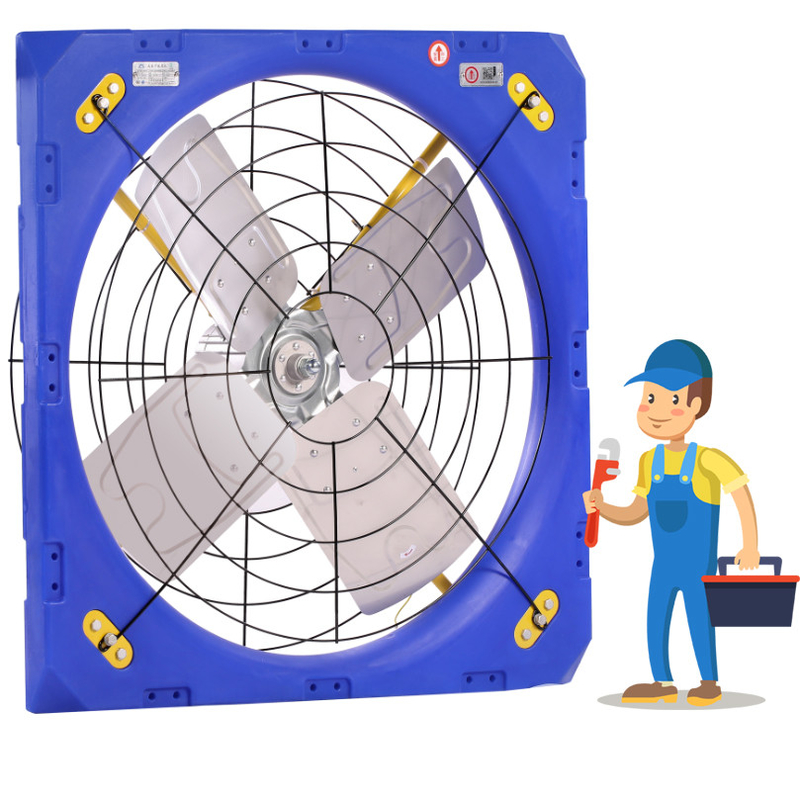 Ventilationsventilationsventilationsventilator Doppelschicht-PE-Rahmen 28273m3/h Luftstrom 1.1A Strom