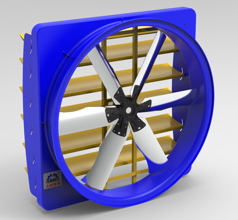 Industrieller Kreislaufventilator für Milchfarmen mit 2000w Leistung und 120193m3/h Luftstrom