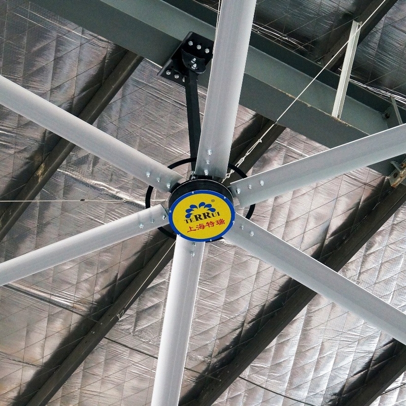 Industrie-Deckenventilator-Abdeckungsbereich und effektive Luftuntersuchung zur Verbesserung der Arbeitsbedingungen