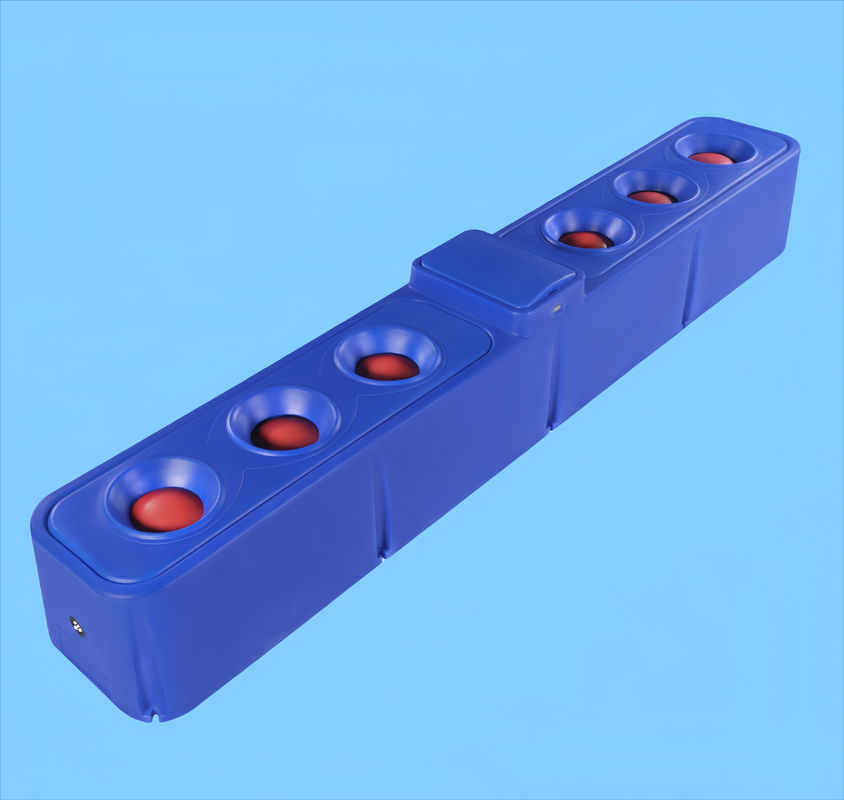 Der Rinderwassertrank TPT401BLH ist ein blauer korrosionsbeständiger Trak mit sechs Löchern