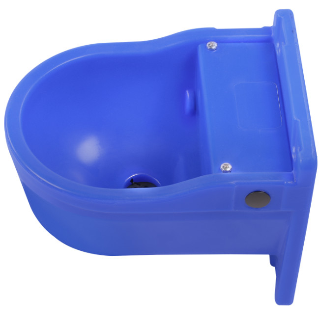 Viehwasserbehälter in wunderschöner blauer Farbe aus hochwertigem PP-Kunststoff für unerschütterliche Seelenruhe