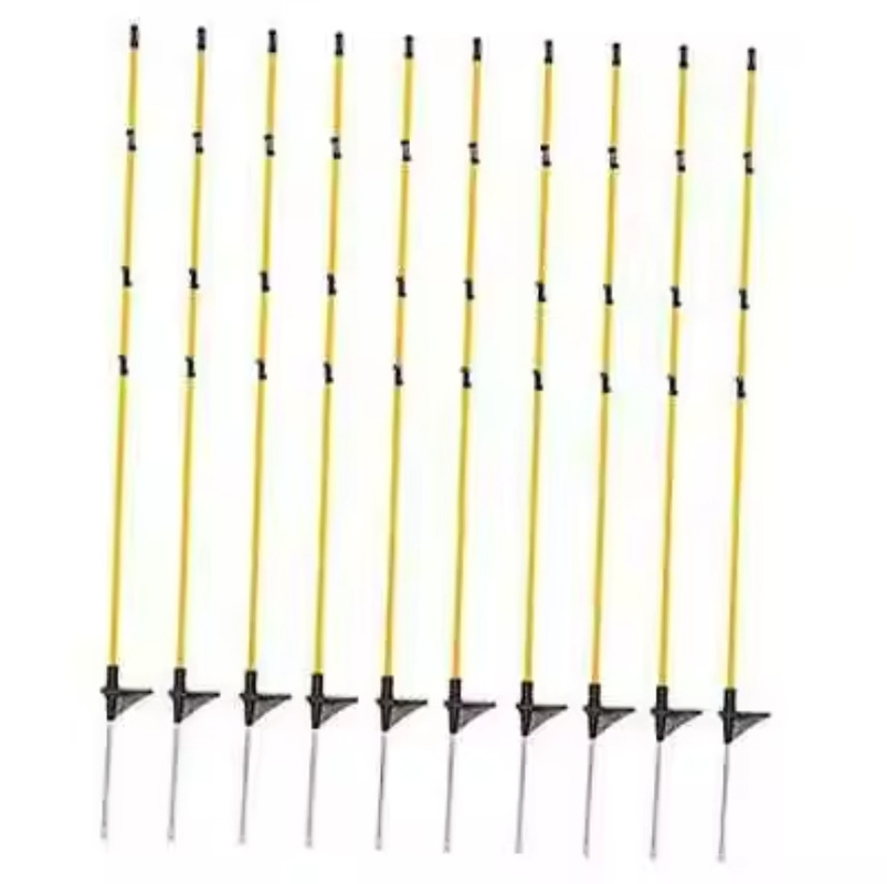 Rundes Glasfaserpfosten mit 120cm Höhe 10mm Durchmesser 50 Stück pro Karton und 1 Jahr Garantie für mehrere Anwendungen