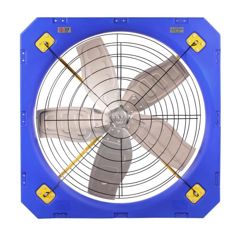 Ventilationsventilator für Vieh mit 610 RPM Drehgeschwindigkeit 40700m3/h Luftstrom und 600w/0,8 PS Leistung