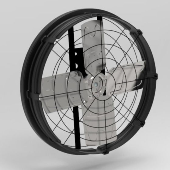 Kraftvoller und leiser Geflügelventilator für die Geflügelwirtschaft Luftvolumen/W 81,4m3/h Lärm ≤ 69dB