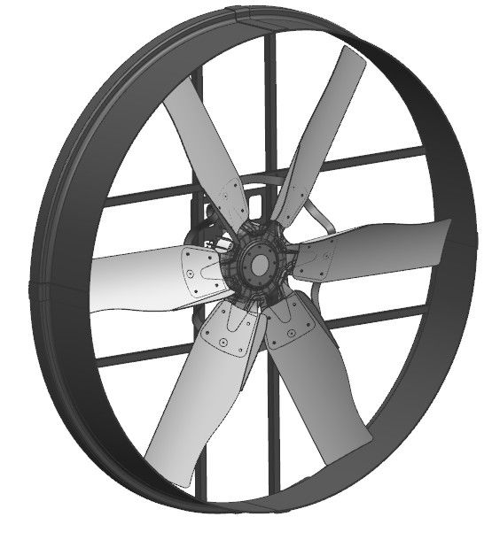 Energiesparender Geflügelflügelventilator mit bürstenlosem Gleichstrommotor mit Außenläufer-Permanentmagnet