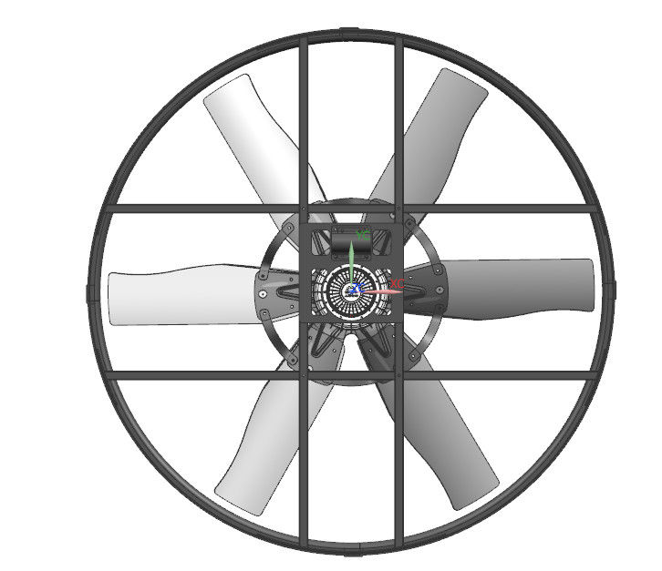IP55-Schutzart und energiesparende Viehventilationsventilatoren mit bürstenlosem Gleichstrommotor mit Außenläufer-Permanentmagnet