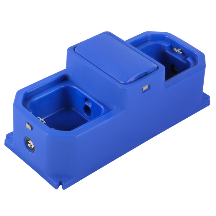Blaue, hochbelastbare, schlagfeste Polyethylen-Viehtränke 113*49*45cm für Viehbedarf