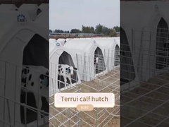 Verstellbare Lüftung Kälber Hutches Einfach zu reinigen Design für alle Wetterbedingungen