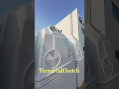 Verstellbare Lüftung Kälber Hutches Einfach zu reinigen Design für alle Wetterbedingungen