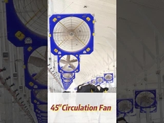 Leistungsstarker Industrieventilator mit 610 RPM Drehgeschwindigkeit 40700m3/h Luftstrom