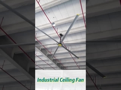 6 Stück industrieller Deckenventilator aus Legierung mit 14300 m3/min Luftstrom für IP55-Werkstatt