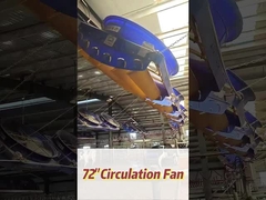 345 RPM Drehgeschwindigkeit Industrieventilator mit leistungsstarkem Motor von 2000w/2,7 PS