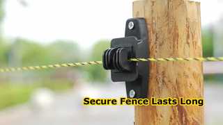 Diese Isolatoren bestehen aus nicht leitendem Kunststoff und sind für den Einsatz in rauen landwirtschaftlichen Umgebungen ausgelegt